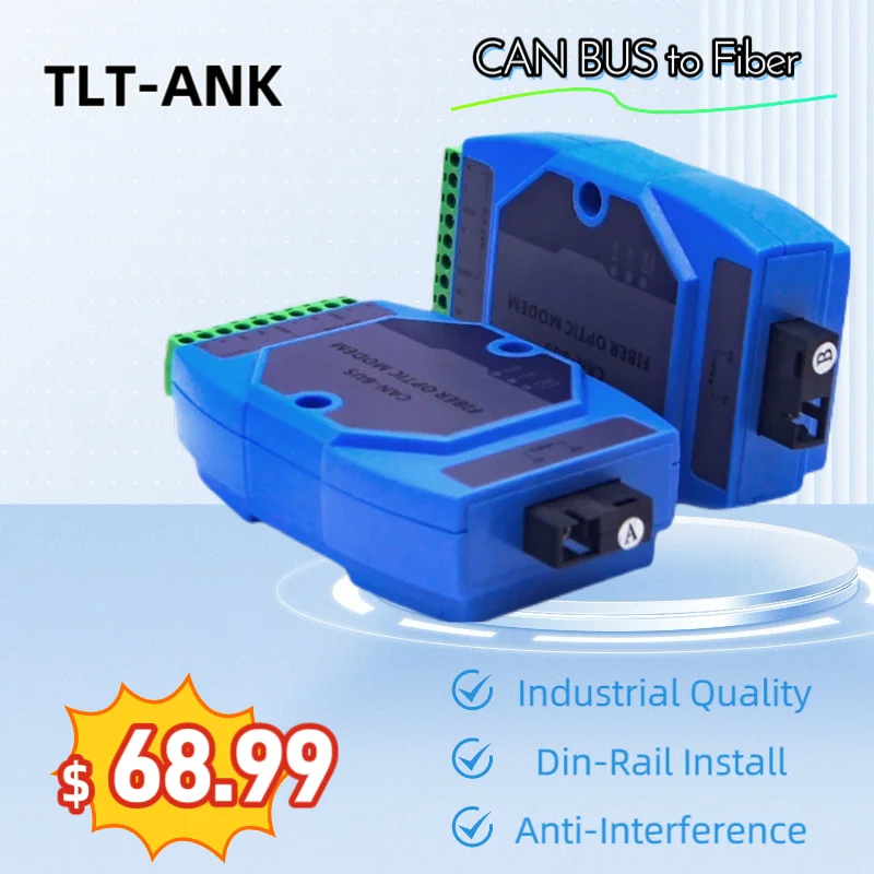 LiL-BUS-Convertisseur Fibre Optique Industriel, 1 CH, 2 CH, 1 Paire