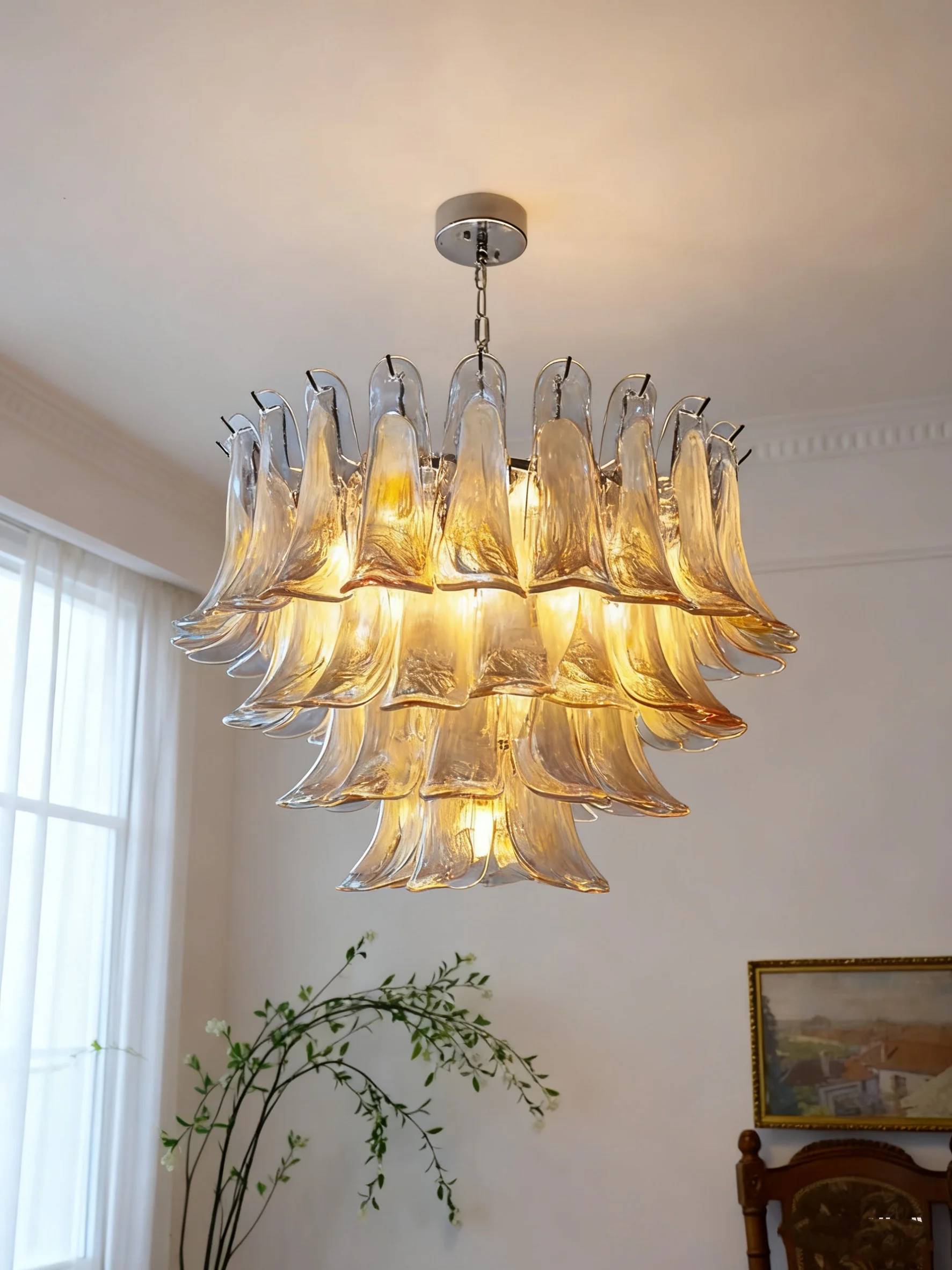 Modern Glass Chandeliers Home Lighting for Dining Kitchen Table Living Room Bedroom Decor Indoor Pendant Light Color Custom