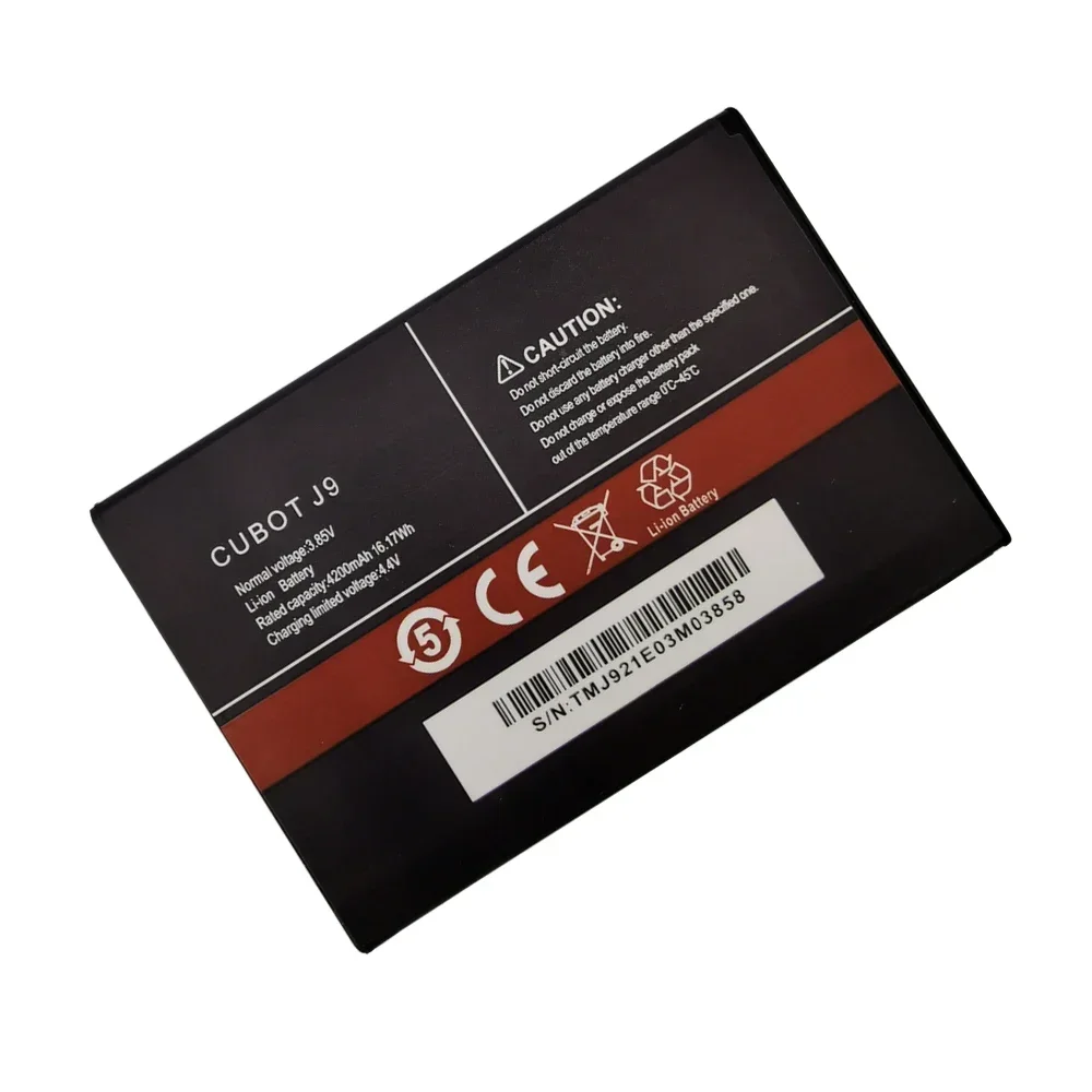 2024 Years 100% Original 4200mAh Battery For Cubot J9 P40 Mobile Phone High Quality Replacement Batteries Bateria Batterij