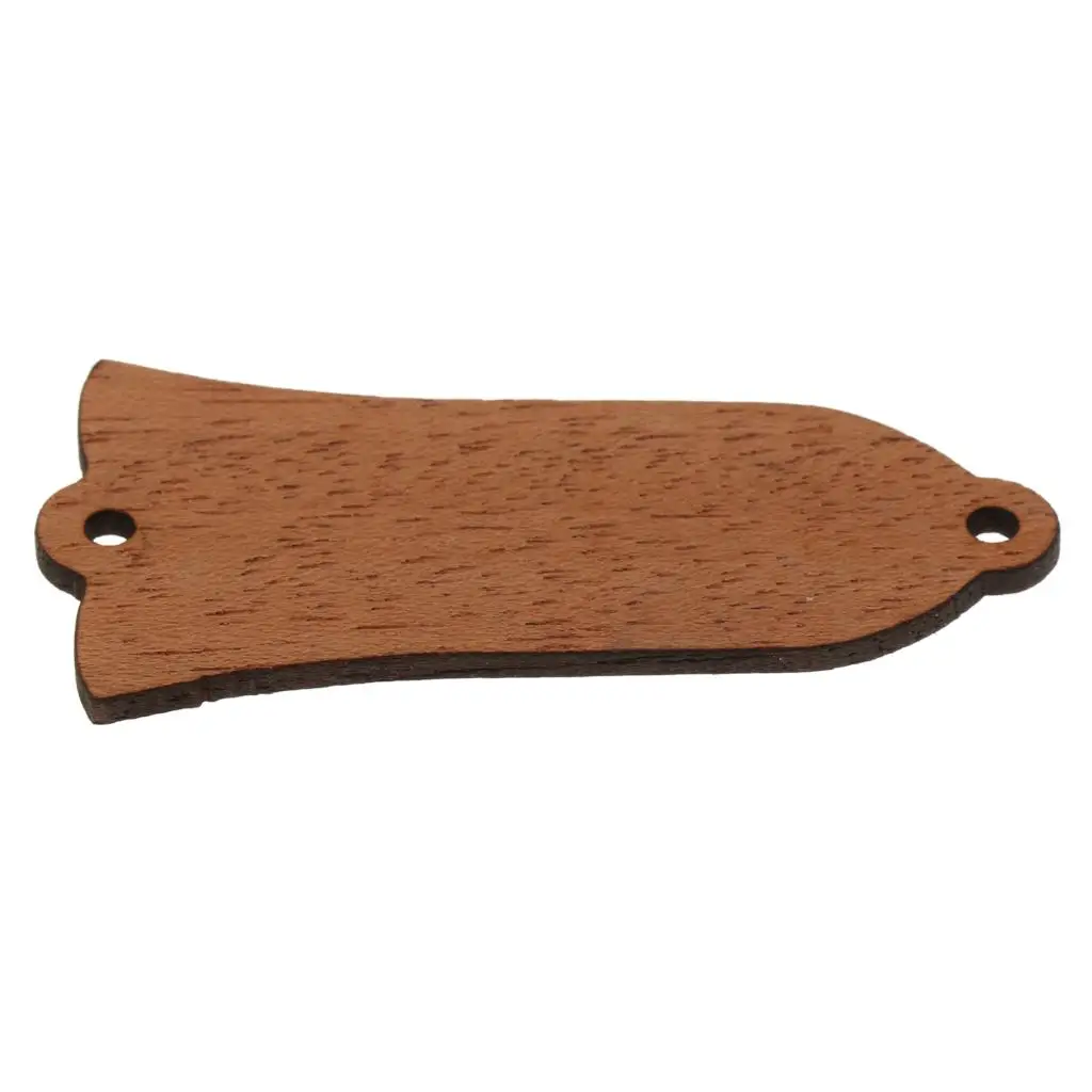 Mahogany Electric Guitar Truss Rod Cover Bell Shape Wood Accessory Neck Plate for Guitar Parts and Protection