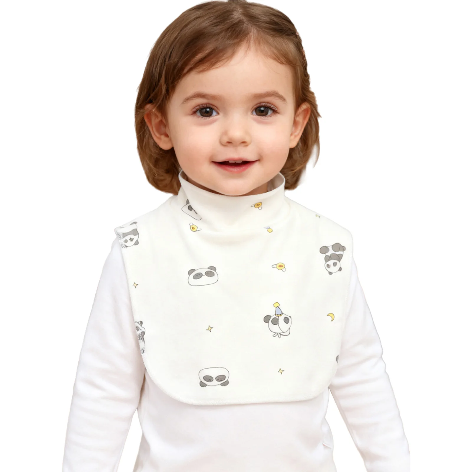 Kids Boys Girls Warm Scarf Neck Cover Dickey Mock Neck Detachable Windproof Half High Collar Spring Autumn Versatile Base Layer