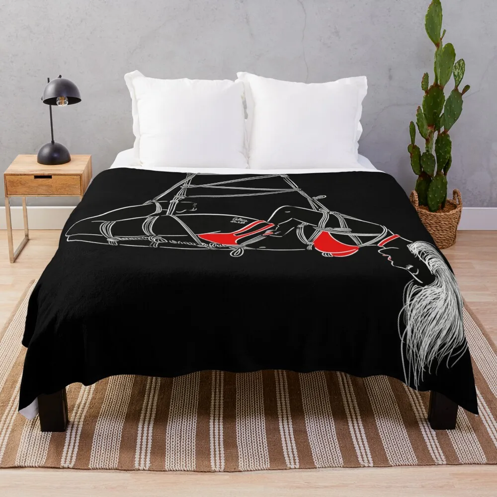 Shibari sensual woman Throw Blanket Baby heavy to sleep Blankets For Baby blankets and throws Blankets