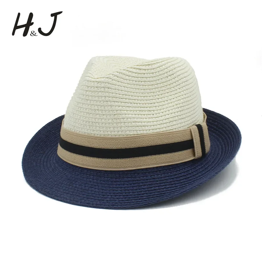 Sombrero de Paja Toquilla de Verano para Mujer y Hombre, Elegante Sombrero Panamá Homburg para Dama, Sombrero Fedora para Caballero, Papá, Padrino, Gorra de Playa