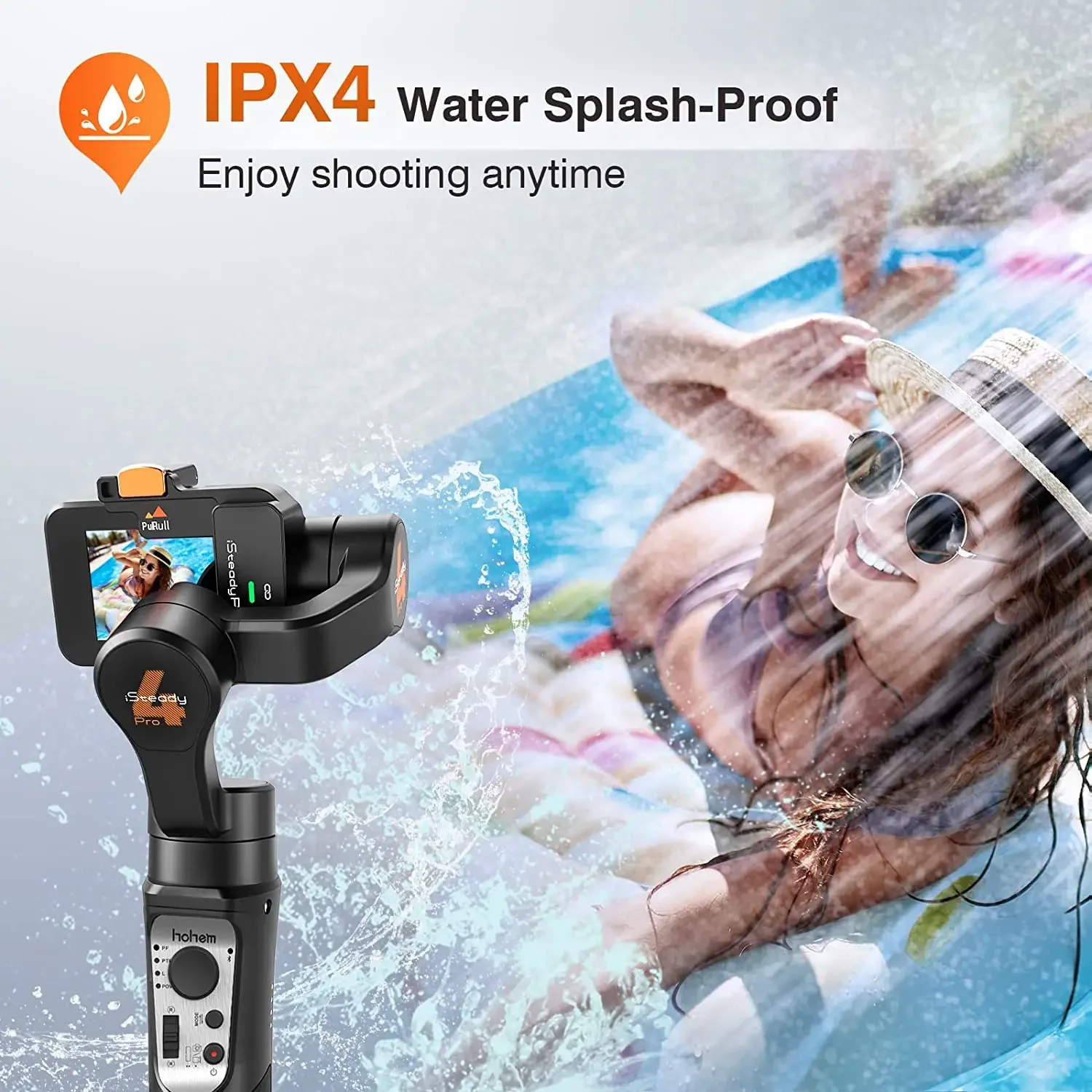 Hohem iSteady Pro 4 Foldable 3-Axis Gimbal for GoPro, DJI Osmo & Insta360 One R. Portable Handheld Selfie Stick Stabilizer view 5