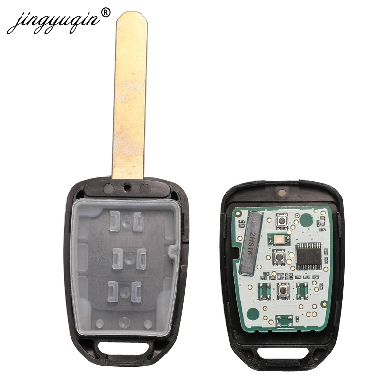 jingyuqin 2/3/4 BTN Car Key Fob PCF7961 Chip Remote Key Fob For Honda 2013-2015 CRV 2013-2017 Accord Civic Fit MLBHLIK6-1TA ID47