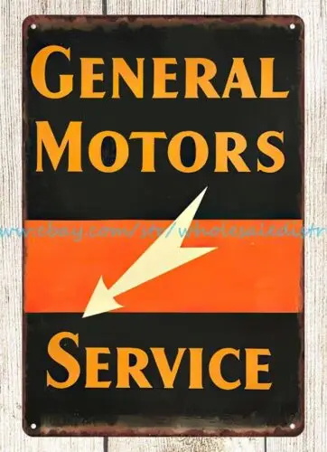 wall kitchen office plaque Auto Car Motors Service metal tin sign