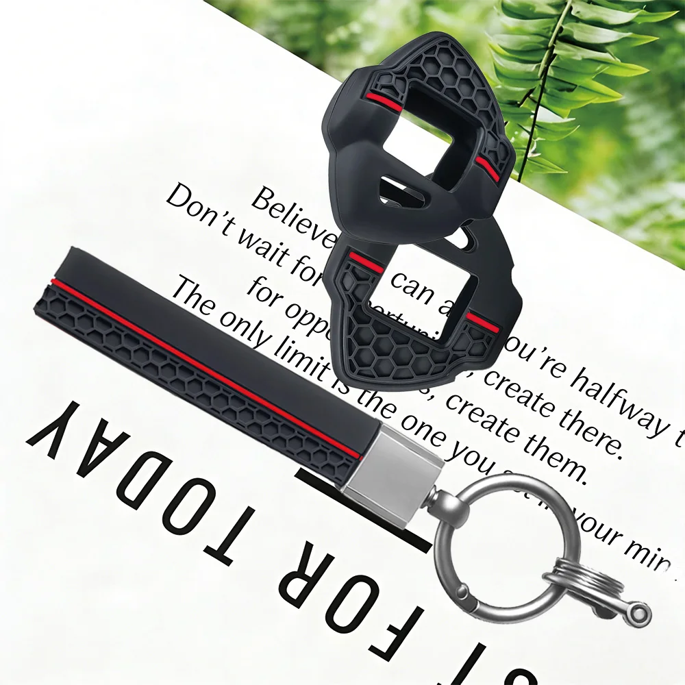 Ergonomic Honeycomb Key Fob Cover, With Keychain, for Suzuki Vstrom 650 1000 1050 1050XT DL650 DL1000 Daily Bike Key