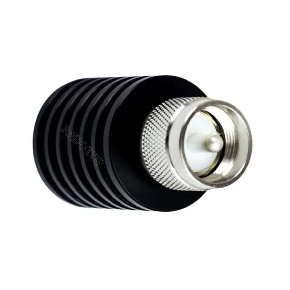 1Pcs 15W DC-1GHz 50Ohm PL259 UHF Male Plug RF Coaxial Termination Dummy Load Connector UHF-J Nickel Plated