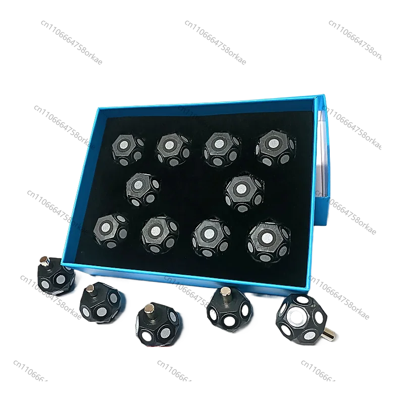 3D Scanning of Spherical Multi-sided Shapes with 3D Scanners, Marking Points, Handheld High-reflective Markers, Target Points, A