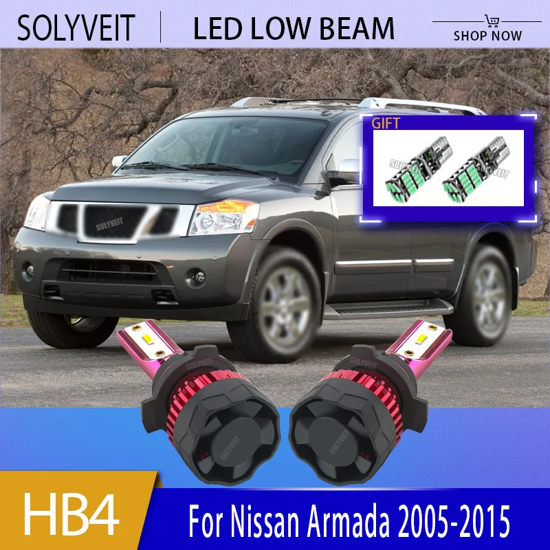

Yellow vs. White. Dim vs. 15000LM HB4 LED Low Beam The Choice is Clear For Nissan Armada 2005 2006 2007 2008 2009 2010 2011-2015