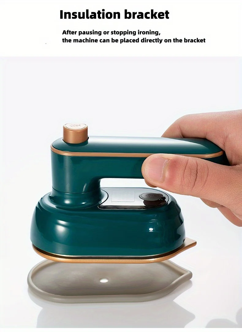 Compact Handheld Steam Iron -180° Rotation, Foldable Design - Convenient for Travel and Quick Makeup Repair - Ultimate Clothing