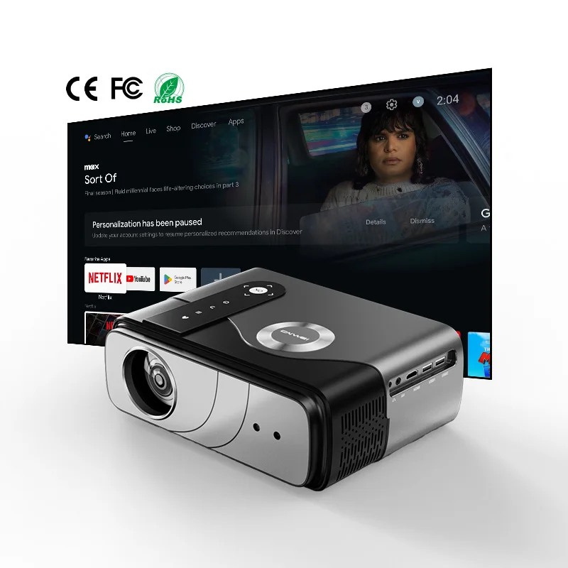

OEM 1200ANSI Lumens Projector 4k Home Theater For Google Certified Systems Android TV Intelligent Voice Functions Proyector