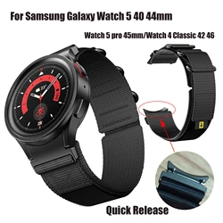 Samsung Galaxy için ANBEST naylon kayış izle 5 Pro Watchband için Galaxy izle 5 40 44mm izle 6 43 47 mmReplacement bileklik