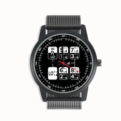 Factory Store Souvenir Gifts For Friends Instrument dial Design Sport Style Black Case Men's Quartz Wrist Watch