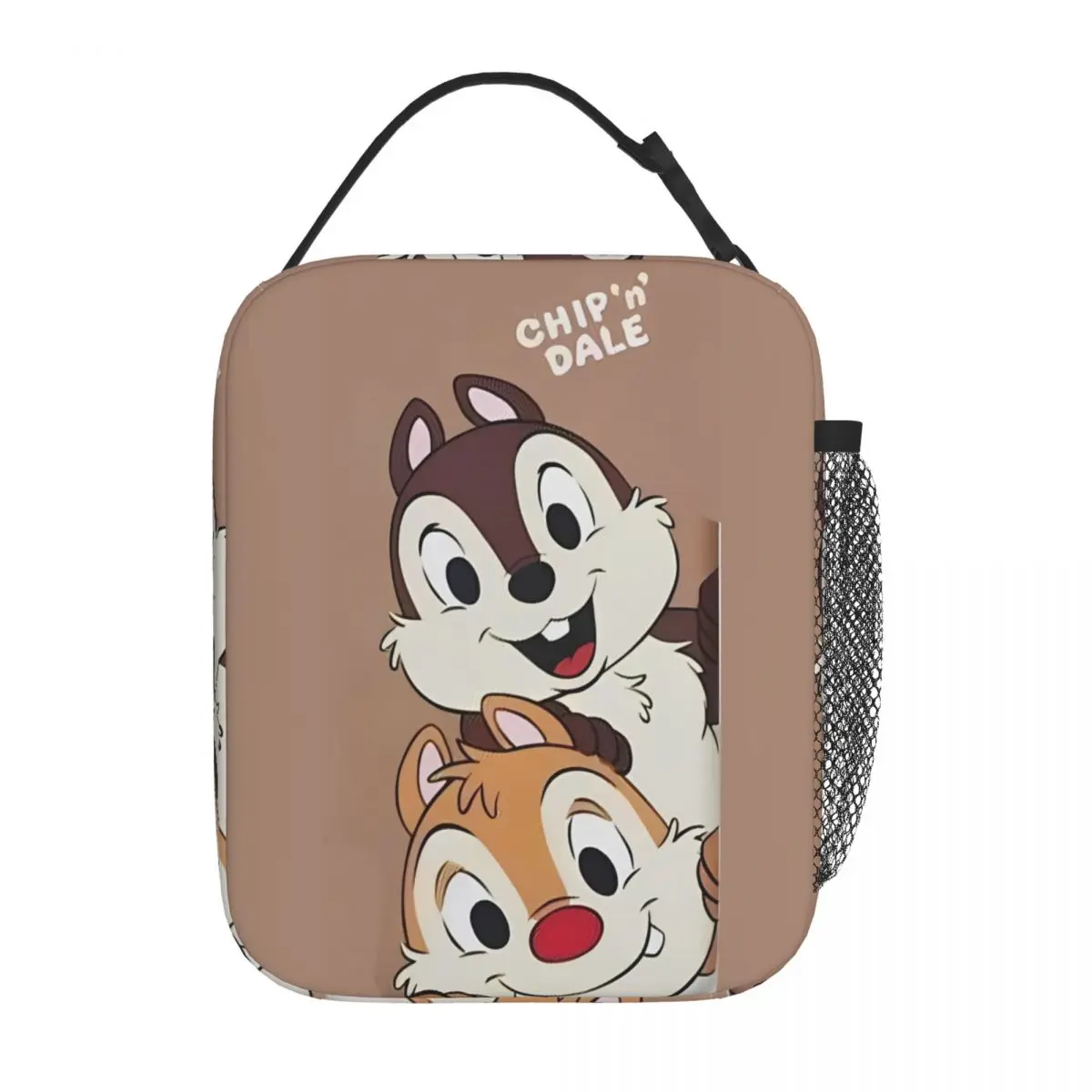 Schattige Cartoon Chip 'N' Dale Geïsoleerde Lunchtas Met Hoge Capaciteit Maaltijdcontainer Thermische Lunchtas Tote Strandpicknick Mannen Vrouwen