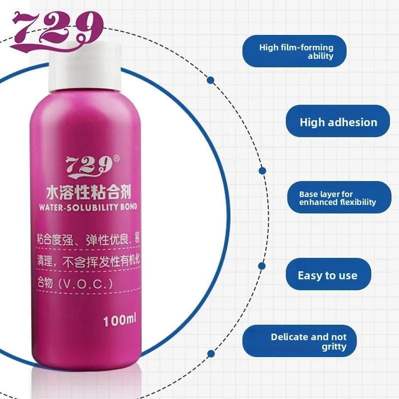 

Клей для настольного тенниса 729, неорганический, 40 мл, маленькая бутылка, водорастворимый профессиональный клей для накладок для настольного тенниса