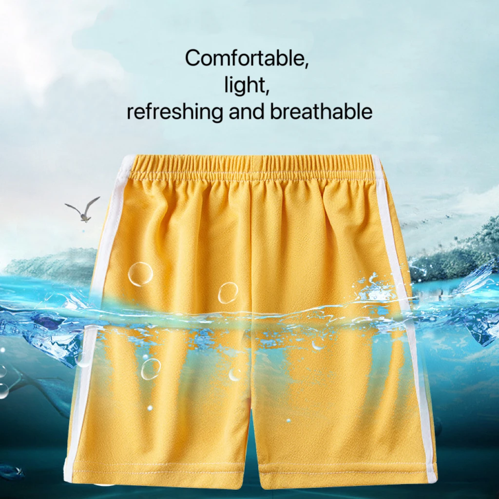 1pcs Summer Boys Shorts Girls Solid Color Beach Shorts Kids Baby Casual Pant Children Short Pants Sport Clothing Outwear view 3