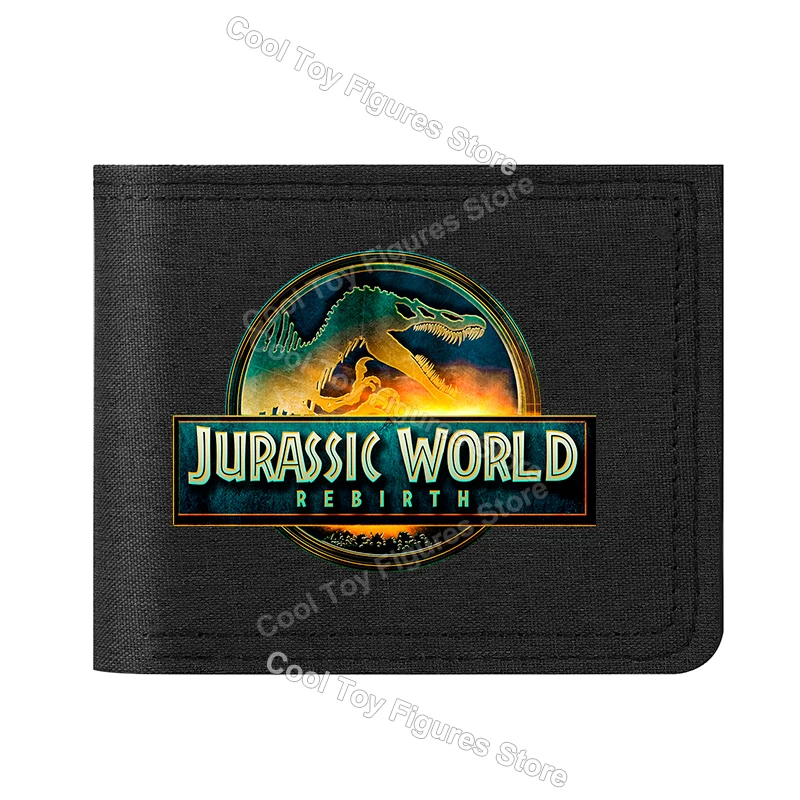 الجوراسي العالم سلسلة قماش المحفظة المحمولة الأفلام الساخنة مطوية محفظة قصيرة الكرتون حقيبة المال حامل بطاقة لطيف هدية عيد ميلاد