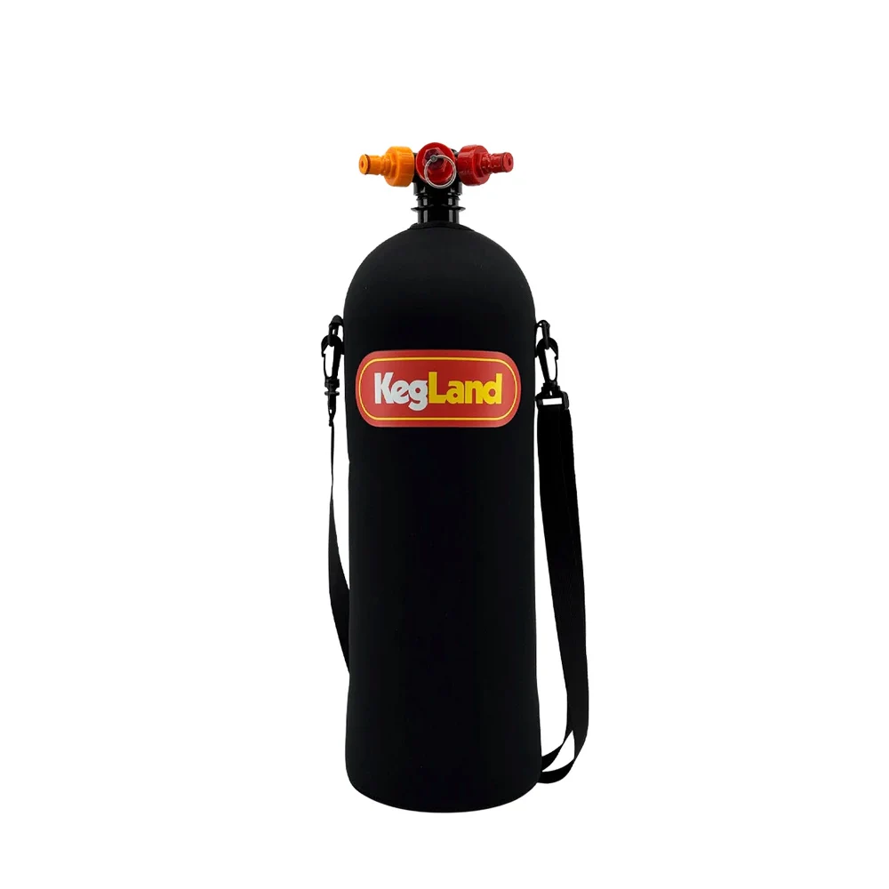 KegLand Oxebar Keg Kits 8L PET Beer Keg with Keep Warm Jacket ,Ball Lock Disconnect Tapping Head Home Brewing
