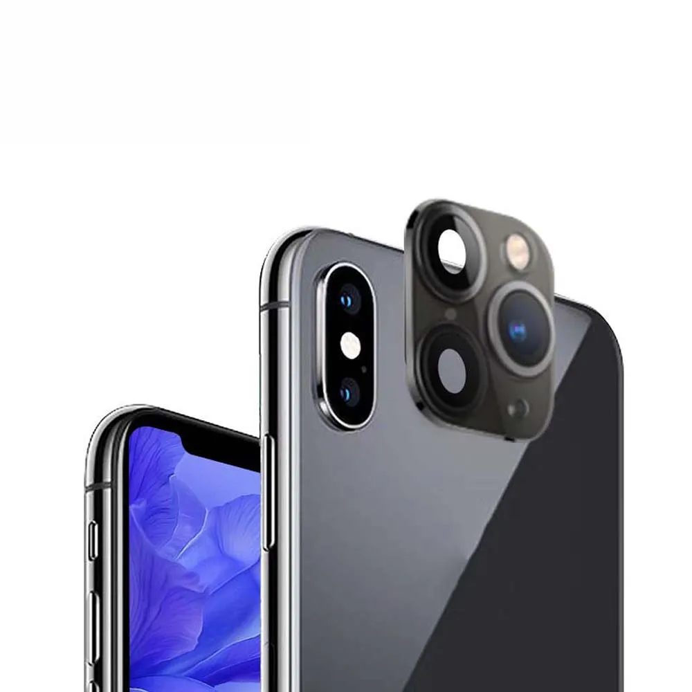 Fake Camera Lens Sticker Seconds For iPhone Phone Upgrade Screen Protector for iPhone X / XS Max Change to iPhone 11 pro Max