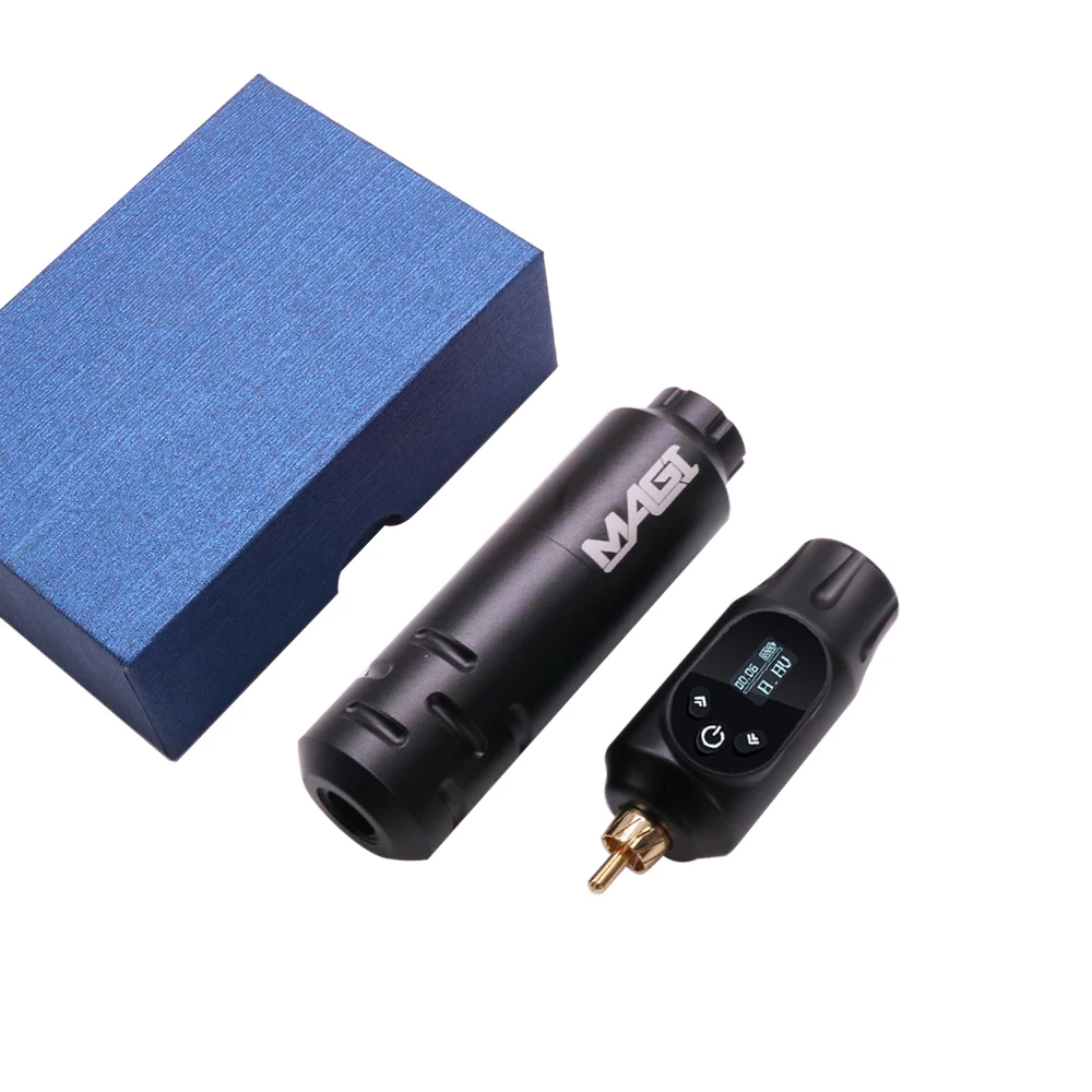 ไร้สายสักเครื่องชุดปากกาสักอุปกรณ์เสริมอุปกรณ์สตูดิโอ Professional Tattoo Power Supply อินเทอร์เฟซ RCA Tattoo ปากกาชุด