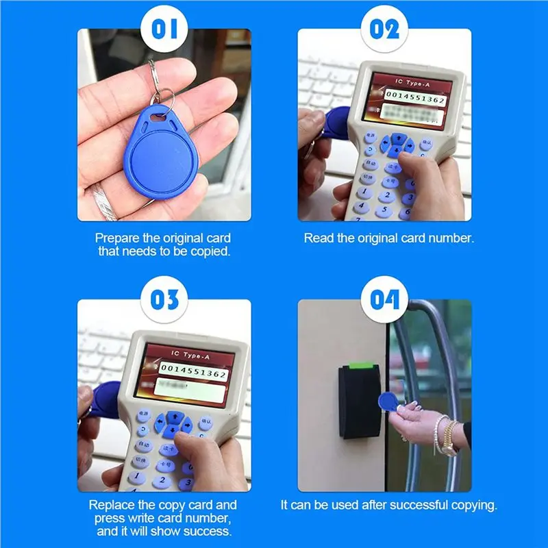 SQPP-150Pcs 125 Khz Proximity ID Card RFID Keyfob Access Control Key For Door Entry Access Control System TK4100