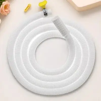 

Flexible Air Conditioner Drain Hose Pe Stainless Steel Clamp Extension for Washing Machine Semi Automatic Drain Pipe