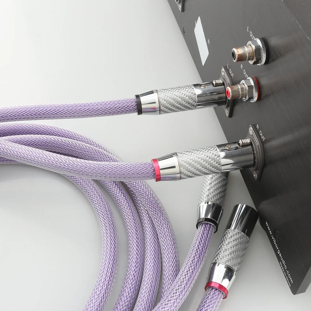 Аудиокабель Audiocrast OF8N PRISM XLR с посеребренным 3-контактным сбалансированным разъемом XLR Аудиокабель