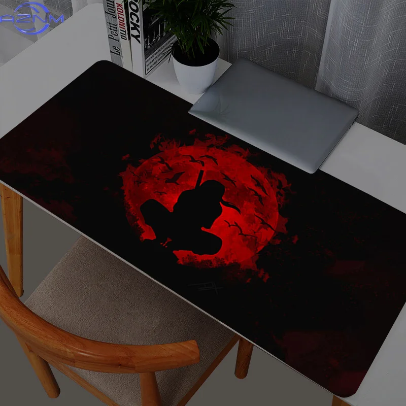 Naruto Itachi Uchiha Mouse Pads Gamer PC Computer Large  XXL Desk Mat Keyboard Anime Gaming Accessories Mousepad Carpet