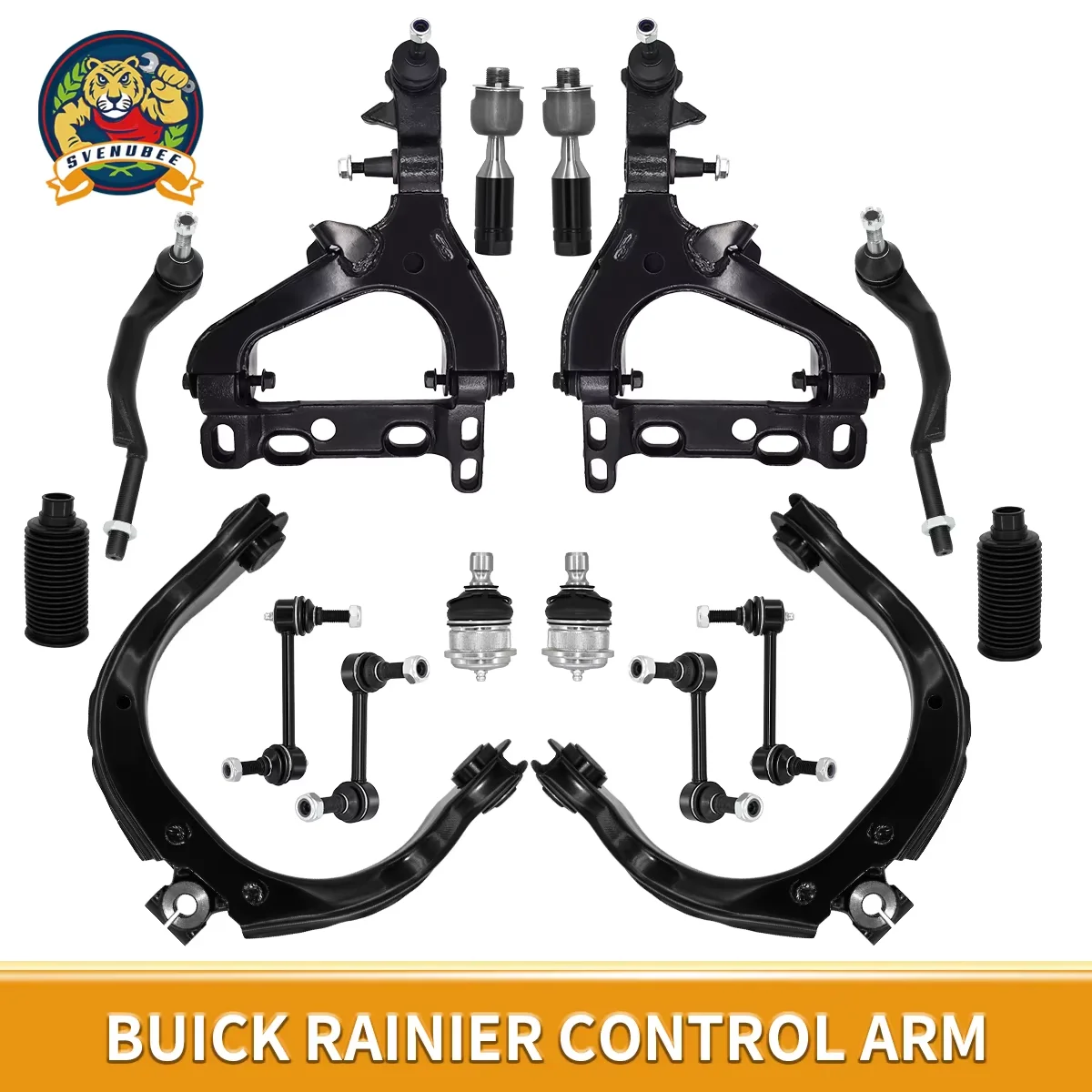 

Svenubee 16Pcs Front Control Arm Ball Joint Stabilizer Link Tie Rod Boots for Buick Rainier GMC Envoy Isuzu Ascender 2004-2007