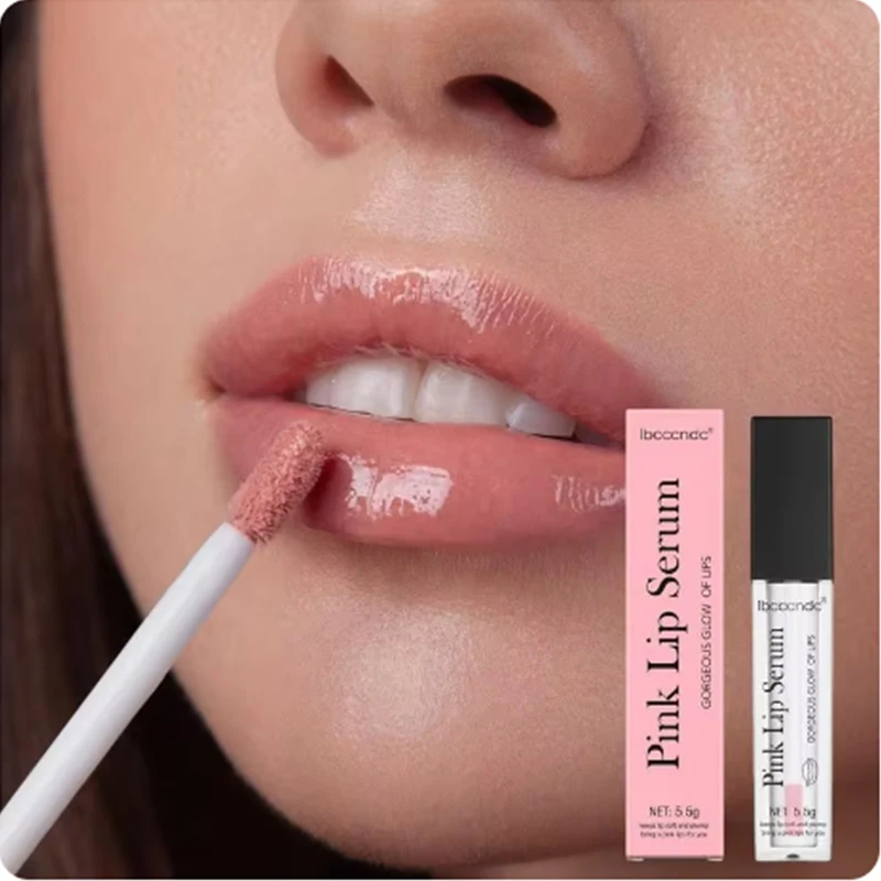 Rosa Lippen serum feuchtigkeit spendend entfernen dunkle Anti-Rissbildung reduzieren feine Linien Lippenstift praller aufhellen Lippen Peeling sexy Kosmetik