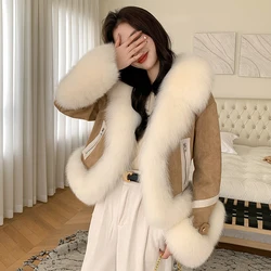 2024 New Real fur,Winter Real Fox Fur Coats European design Thick Warm real fox Fur Jackets TZ04