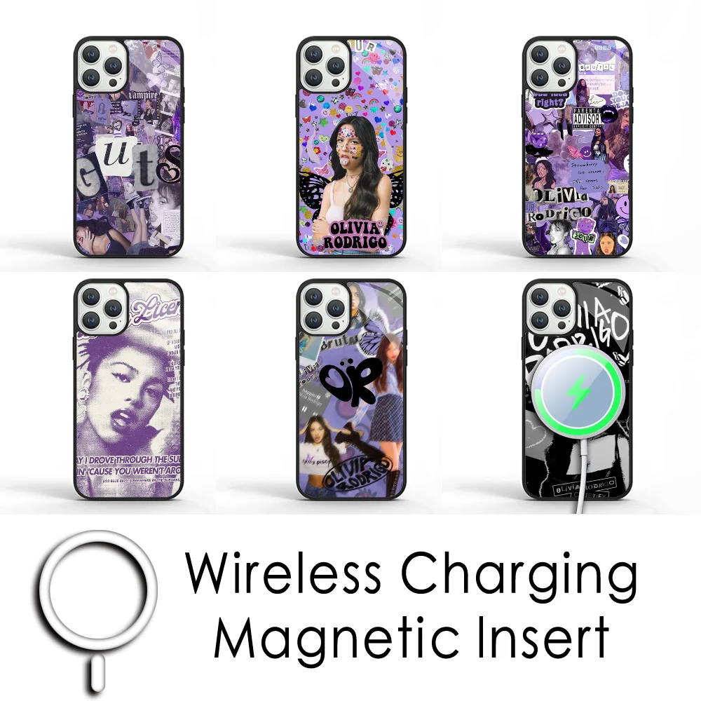 

O-Olivia Singer R-Rodrigo Phone Case For IPhone 16 15 Pro Max Case 14 Plus 13 12 11 Magesafe Magnetic Wireless Charge Cover