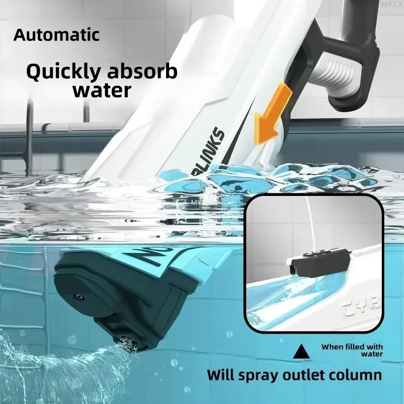 Electric continuous water gun fully automatic water absorption large capacity outdoor battles  summer water fights children toy