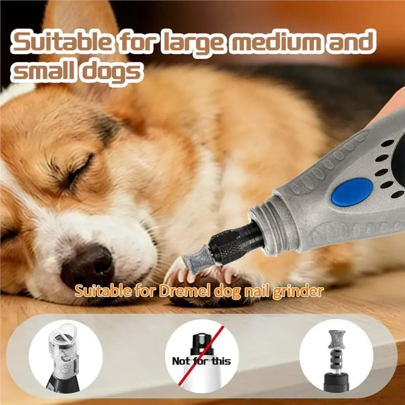 [HOT!A34R】 For Dremel-Grade 3PCS Rotary Nails Grinder-Bits,For Dogs-Diamond Coated For Dog Nail Clipper Accessories