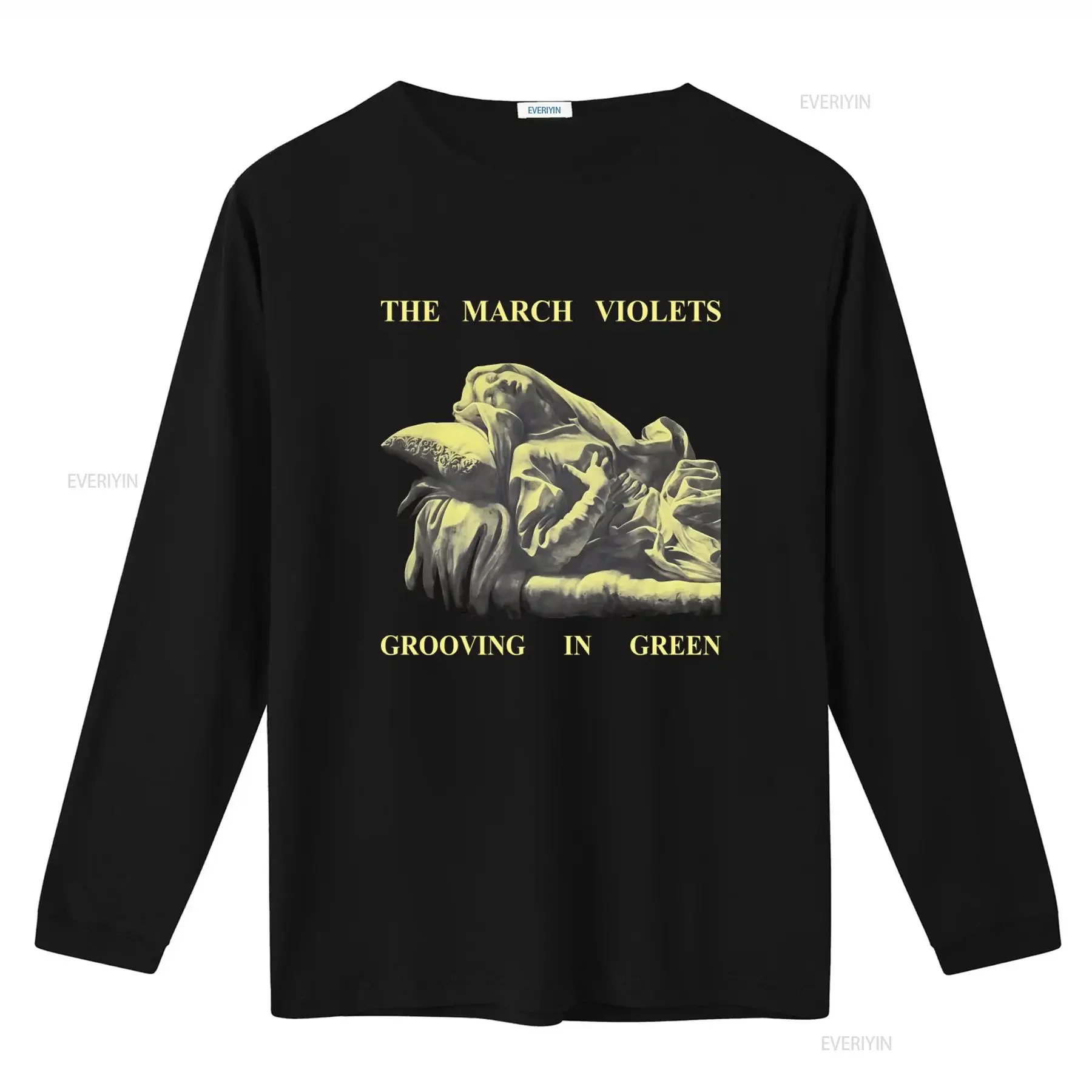 The March Violets Grooving In Green Band T Shirt For Fans S4472 vintage Washed graphic Breathable Stretched Slightly