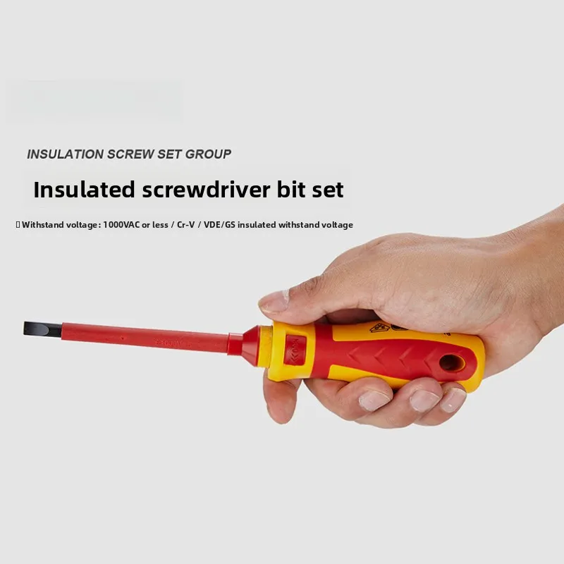 Electrician Insulated Screwdriver Kit, Slotted Phillips Torx Hex Driver Safe Electrical Repair Household Tasks