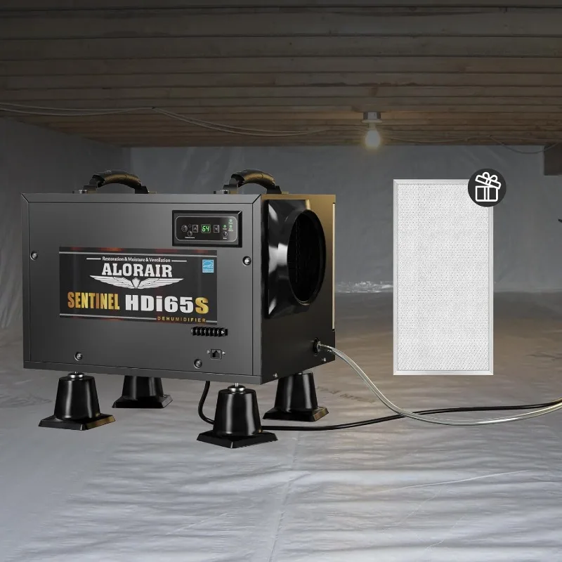 Commercial Dehumidifiers with Pump and Hose, Crawl Space Basement Dehumidifier, Industry Water Damage Unit