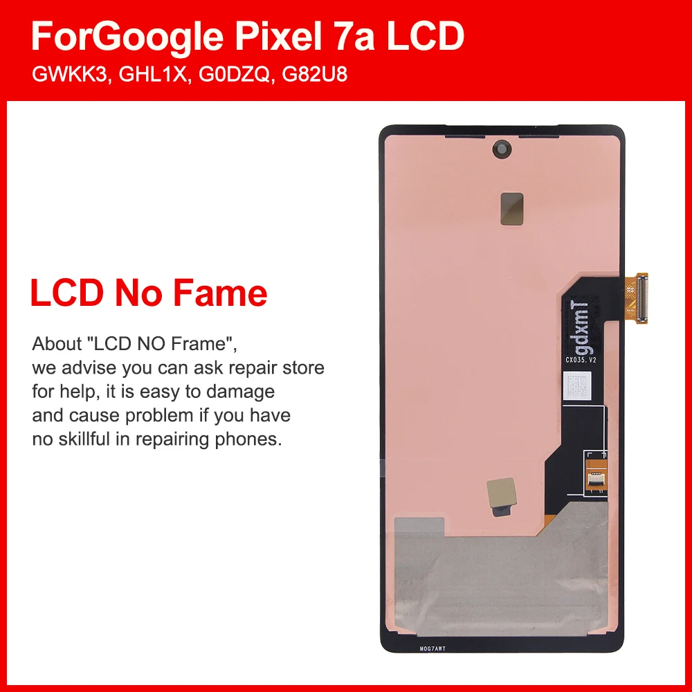 AMOLED Screen for Google Pixel 7A 6.1 Replacement