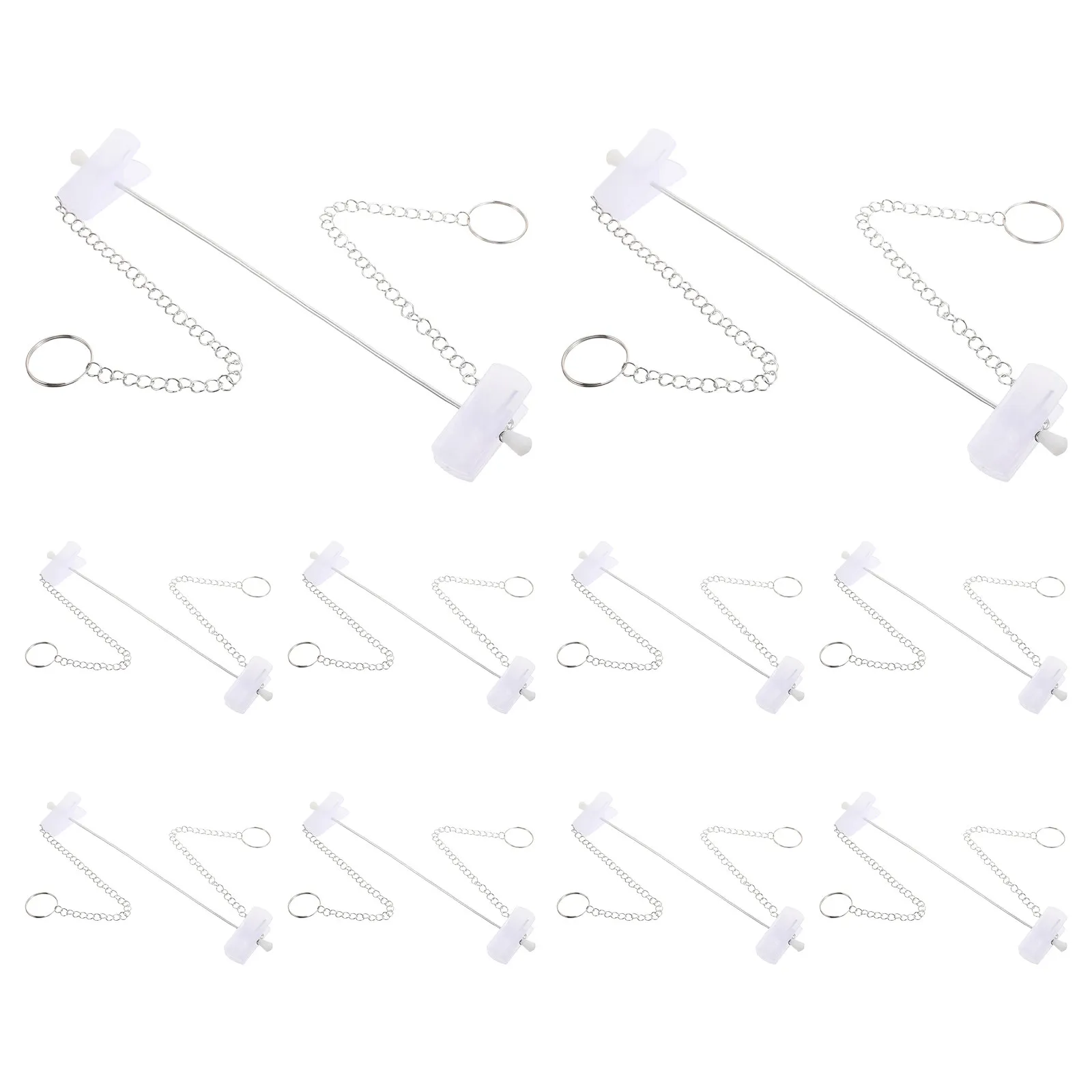 10Pcs Heavy Duty Clothes Chain Adjustable Length Metal Display Chain for Retail Shop Clothing Hanging Chains Boutique Garment