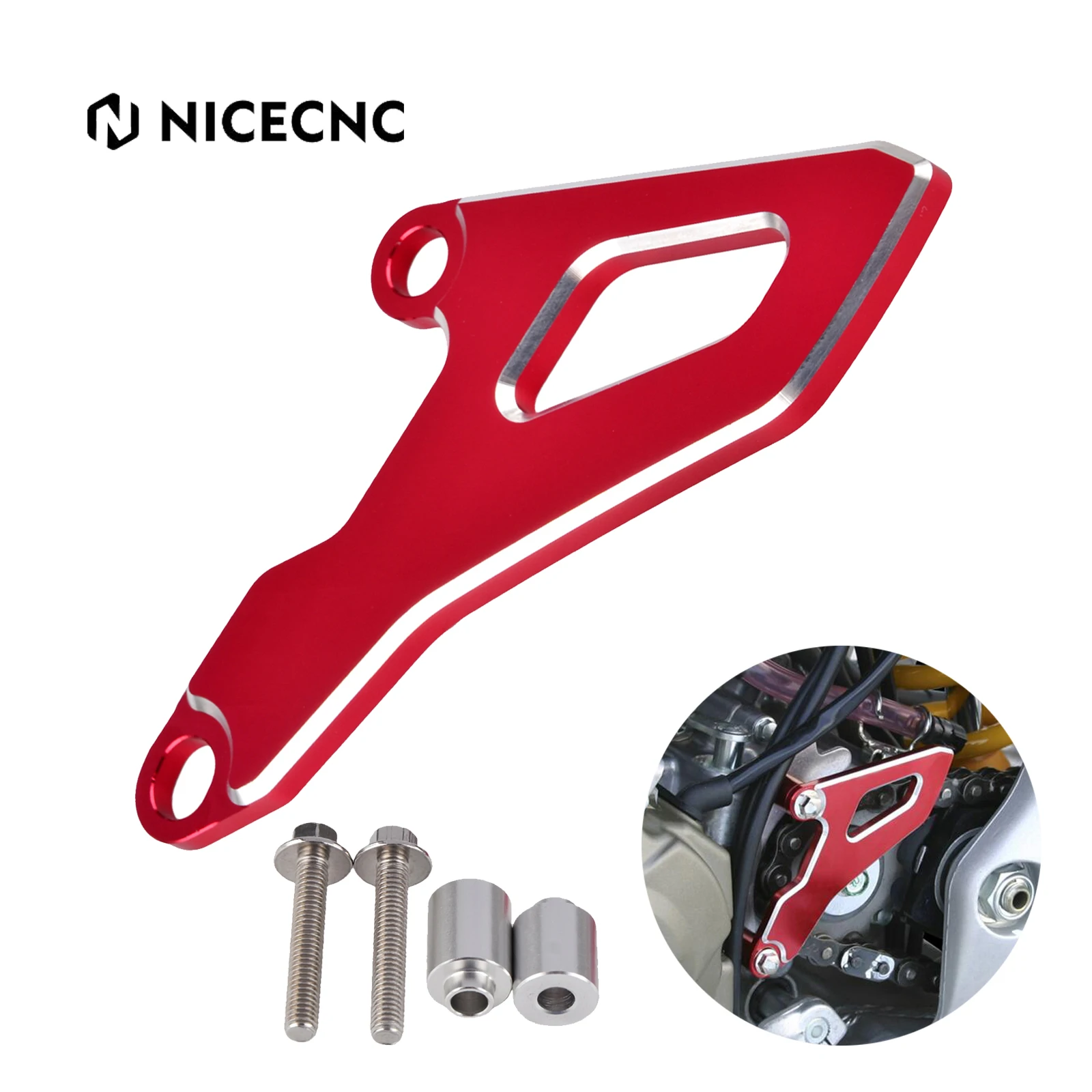 

For Honda CR250R 2002-2007 CRF250R 2004-2009 CRF250X 2004-2017 CR CRF 250R 250X Motorcycle Front Sprocket Chain Cover Protector