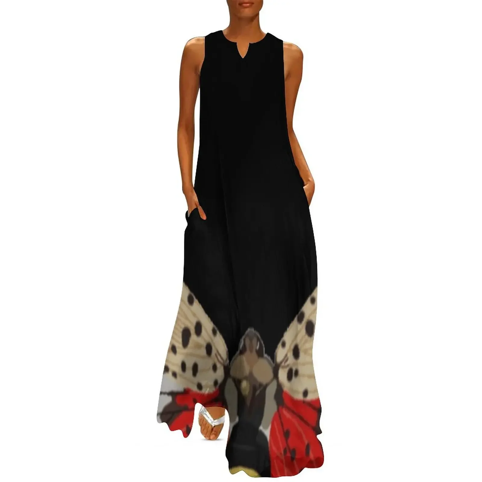 

Spotted Lanternfly Long Dress Clothing women's dresses luxury Dress