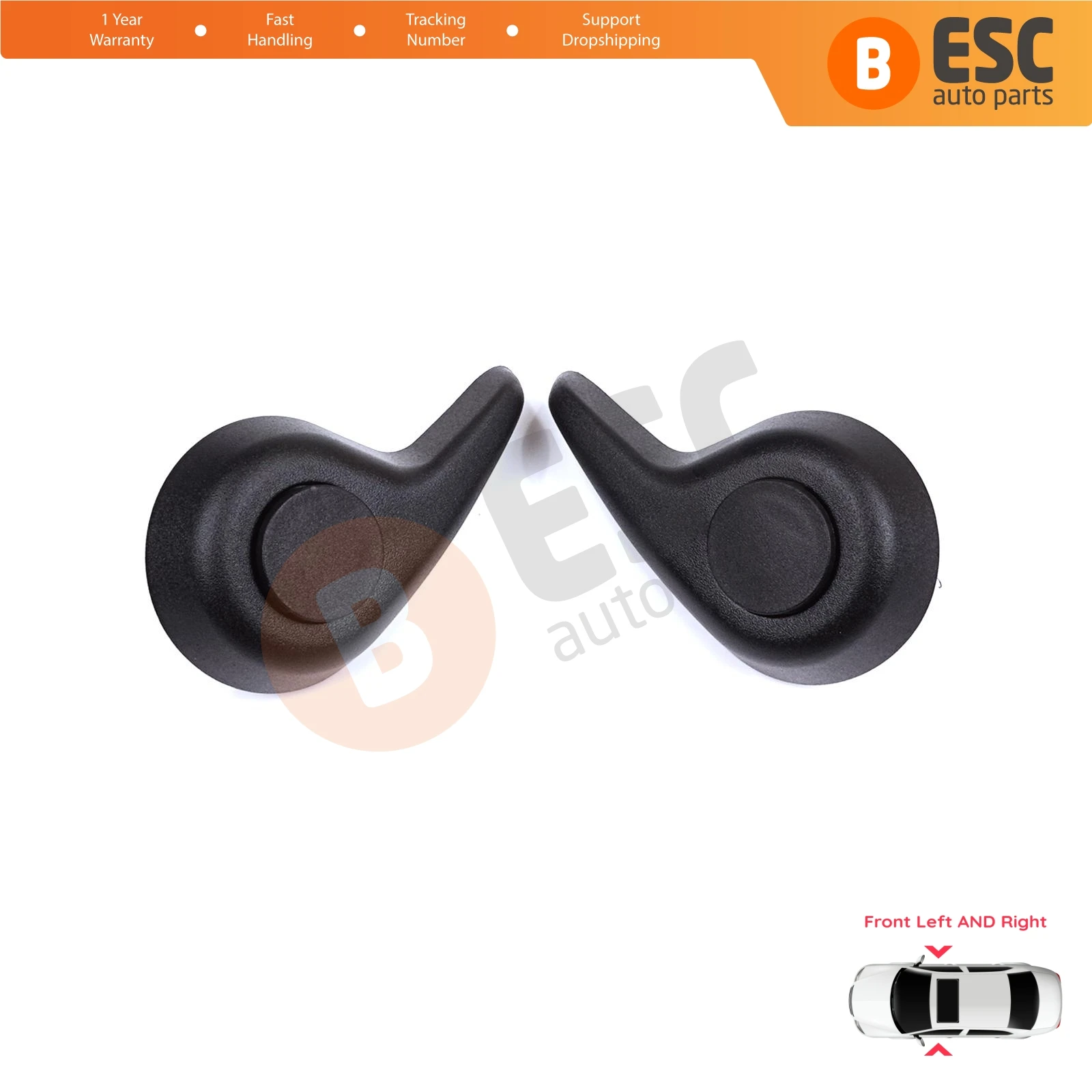 

EDP1421 Front Manual Seat Recliner Adjuster Handle Set Black for Renault Megane MK4 B9A K9A Talisman LP KP 2015-On 874519982R