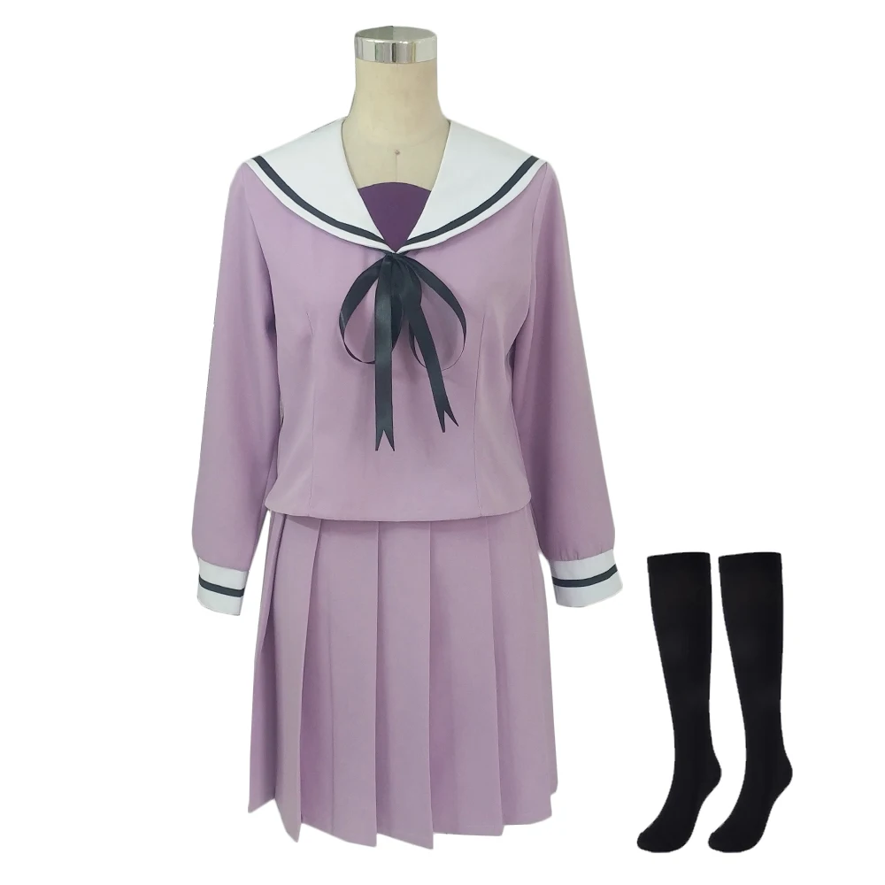 

Iki Hiyori School Uniform Sailor Suit Tops Dress Outfit Anime Cosplay Costume Customized