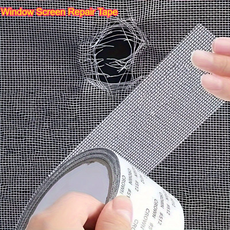 

Window Screen Repair Tape,Waterproof Anti-Mosquito Screen Door Repair Sticker,Self-Adhesive Mesh Tape for Window Screen Hole Fix