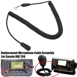 For Garmin VHF 200 Replacement Microphone Mic Cord Cable Coiled Connector Assy