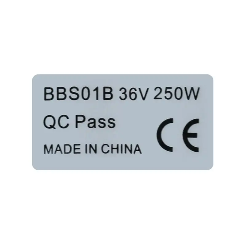 CGDS-20PCS Ebike Sticker For Bafang Front Rear Hub Motor CE Label Tag 36V250W Electric Bicycle Conversion Kit Sticker