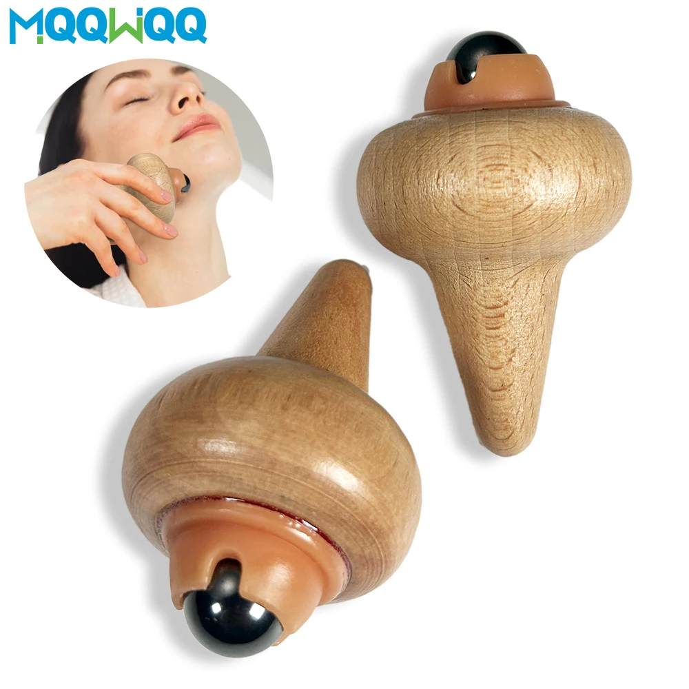 

1PCS Wood Massage Ball Roller with 360-degree Roller Magnet Roller for Muscle & Trigger Point Therapy for Back, Neck, Legs