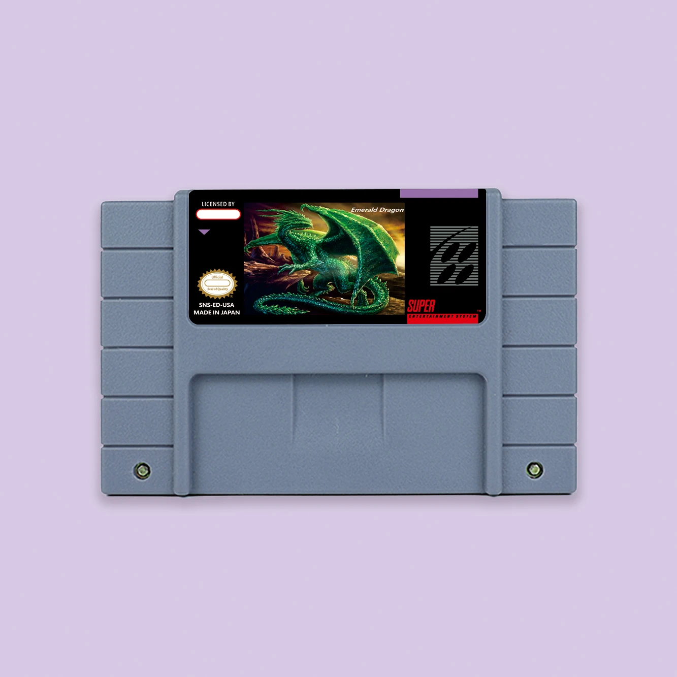 

EMERALD DRAGON RPG game for SNES 16 bit Single Game Card with USA NTSC or EUR PAL Video Game Consoles Cartridge