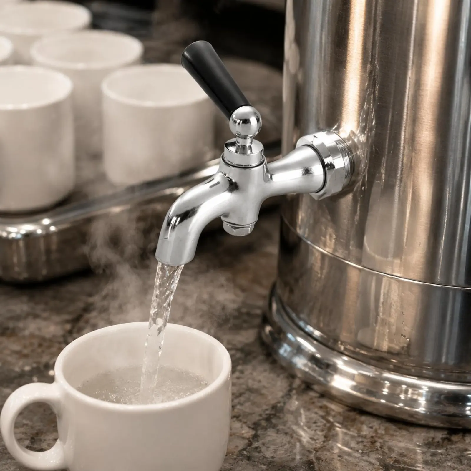 Robinet de chaudière électrique, distributeur d'eau chaude durable, robinet de chaudière commerciale, pièces d'appareil anti-fuite, robuste